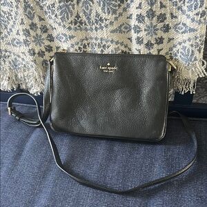 Kate Spade Black Leather Crossbody Bag